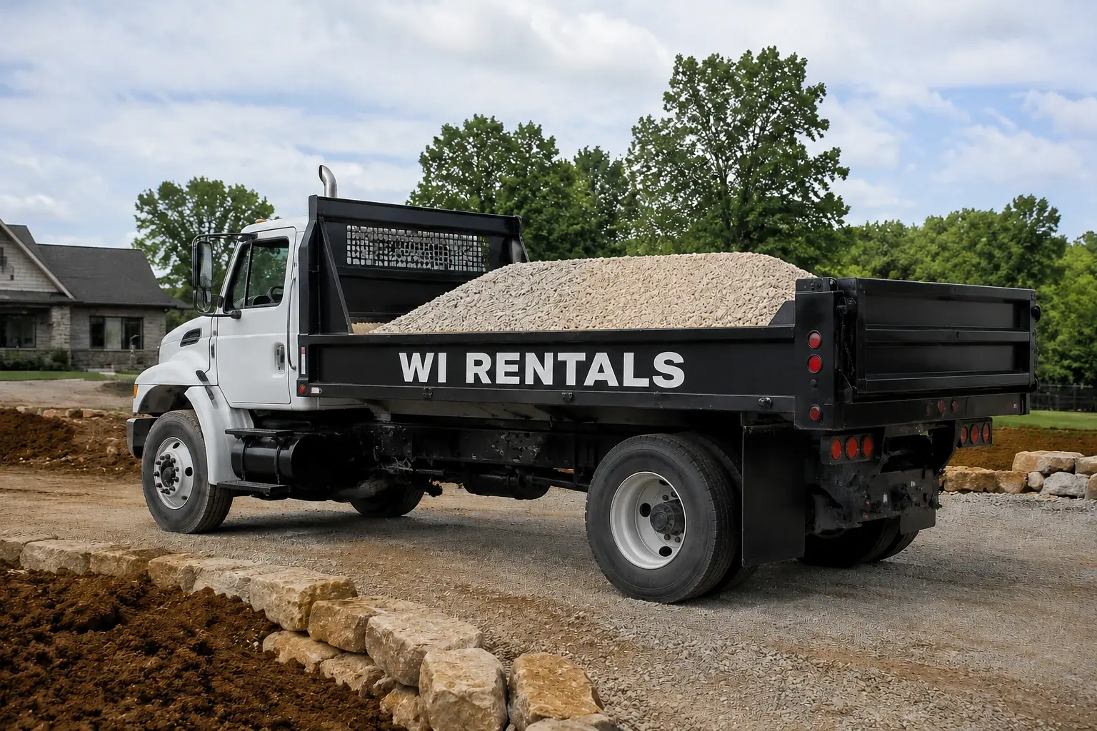 Professional gravel hauling and delivery service
